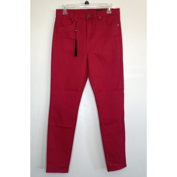BlankNYC Red Skinny Jeans NEW Size 30" - Picture 1 of 3